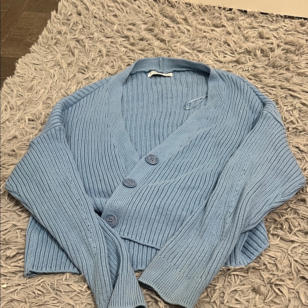 Stradivarius Light Blue Women's Cardigan